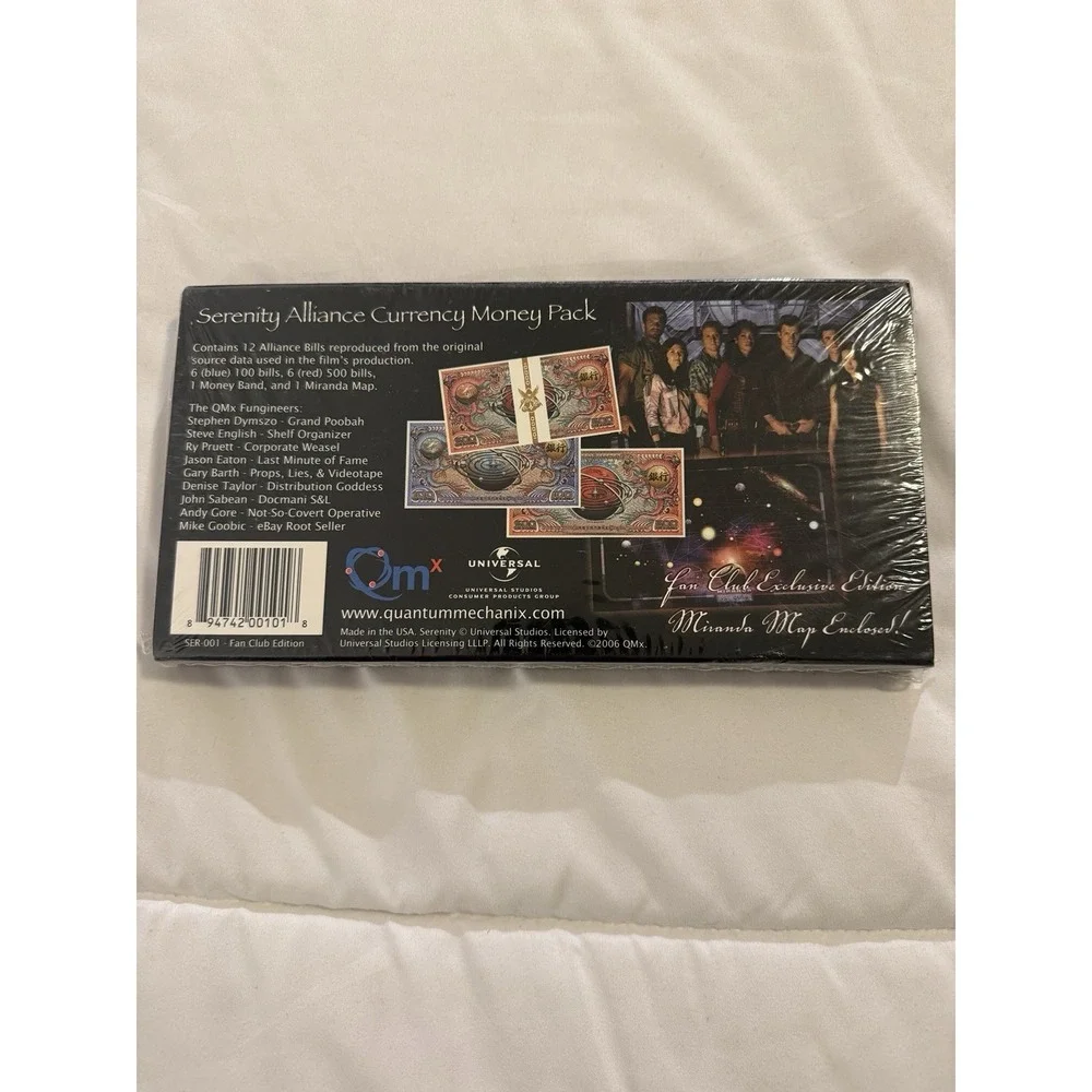 Firefly Serenity Alliance Currency Money Pack Fan Club Exclusive New Sealed‎ QMX